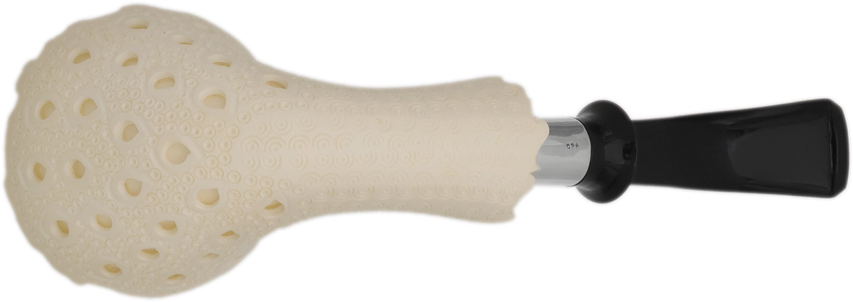 I.M.P. Meerschaum Lattice Bent Dublin with Silver (with Case)