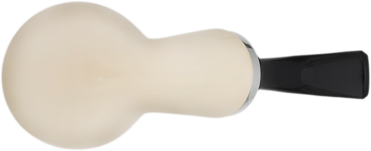 I.M.P. Meerschaum Smooth Reverse Calabash Bent Apple with Silver (with Case)