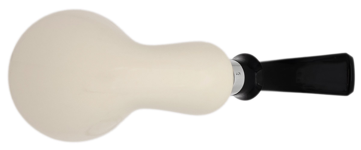 I.M.P. Meerschaum Smooth Bent Dublin with Silver (with Case)