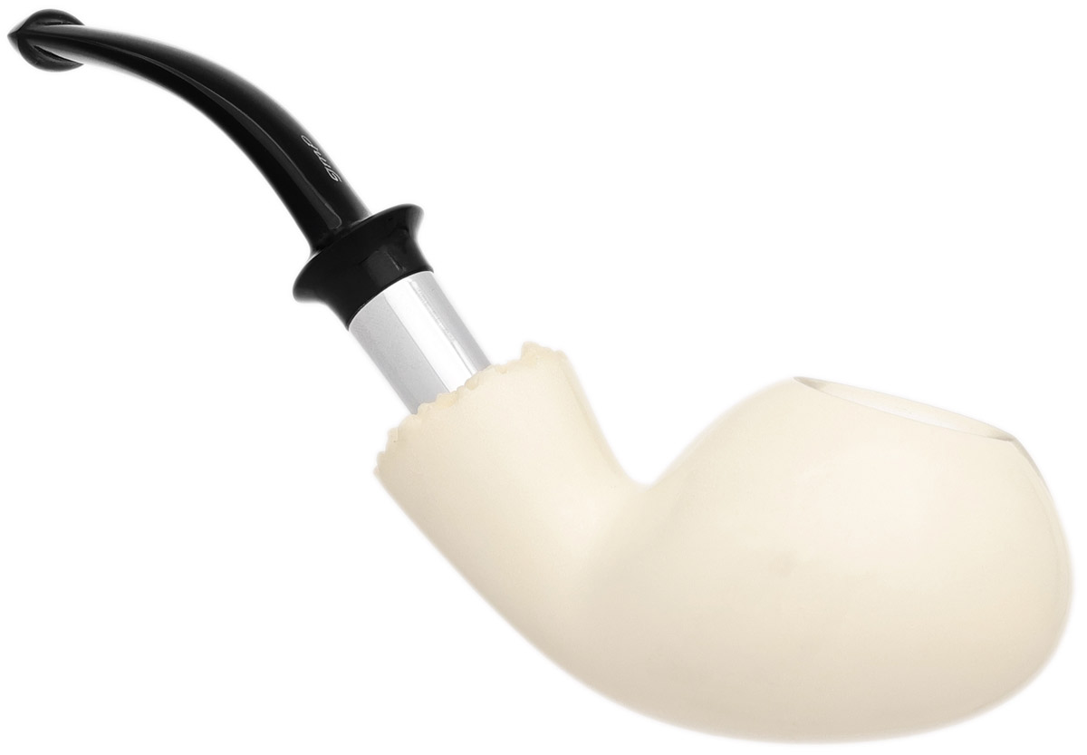 I.M.P. Meerschaum Smooth Tomato with Silver (with Case)