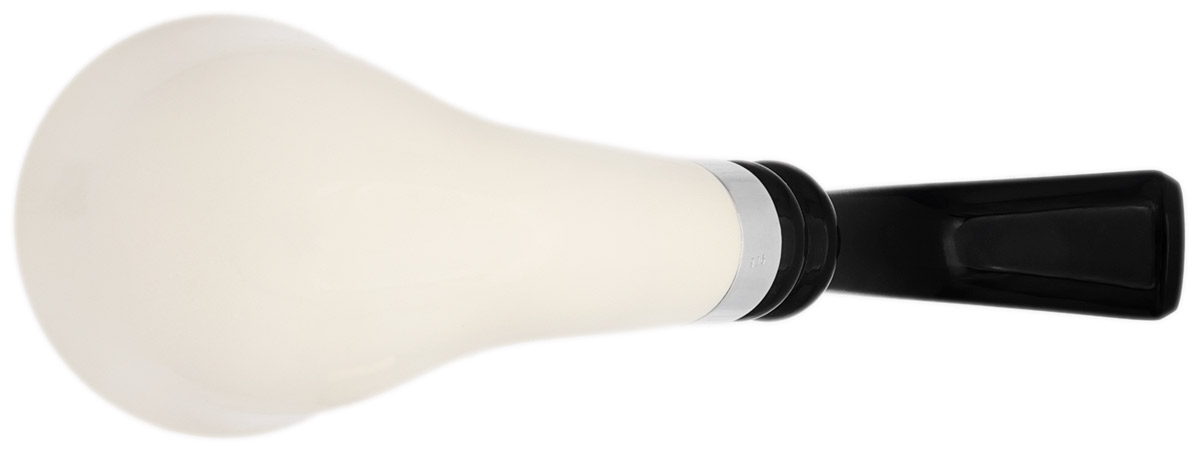 I.M.P. Meerschaum Smooth Bent Dublin with Silver (with Case)