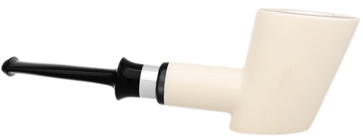 I.M.P. Meerschaum Smooth Poker with Silver (with Case)