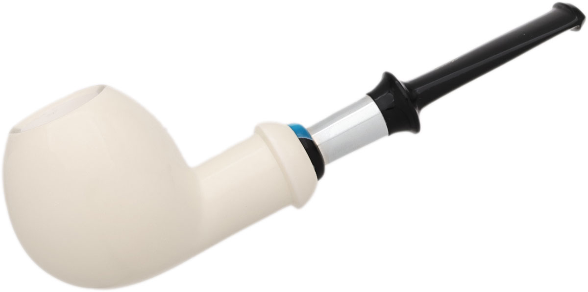 I.M.P. Meerschaum Smooth Apple with Silver (with Case)