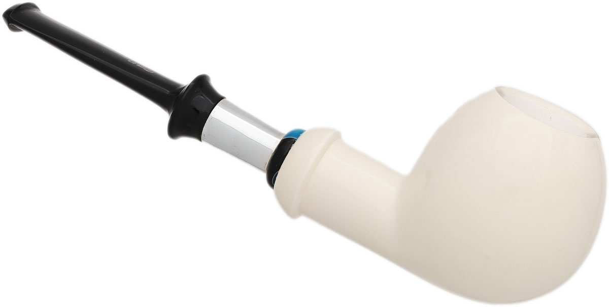 I.M.P. Meerschaum Smooth Apple with Silver (with Case)