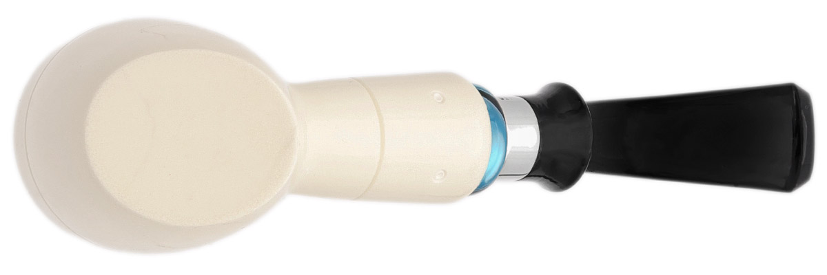 I.M.P. Meerschaum Spot Carved Cherrywood with Silver (with Case)