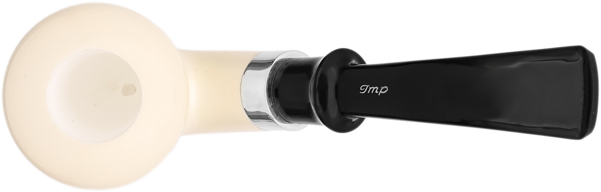 I.M.P. Meerschaum Smooth Bent Dublin with Silver (with Case)