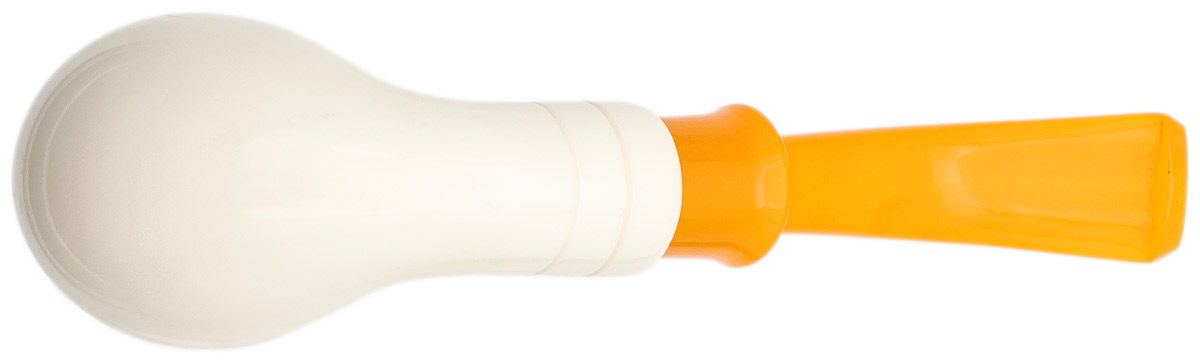 I.M.P. Meerschaum Smooth Bent Billiard (with Case and Churchwarden Stem)