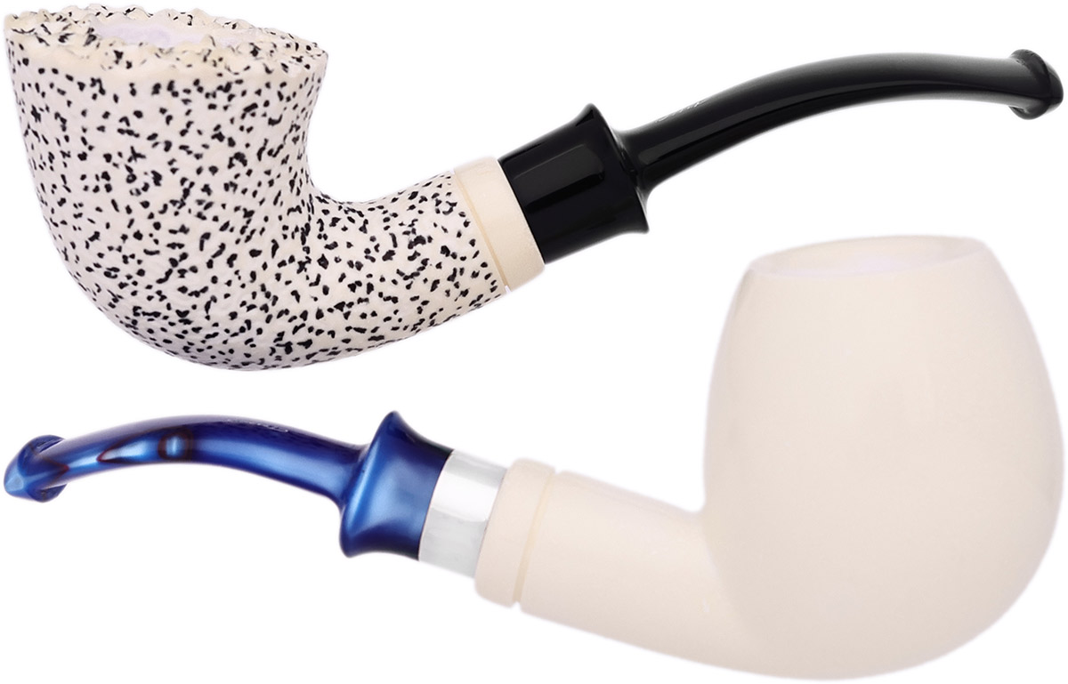 I.M.P. Meerschaum Two Pipe Set (with Case)