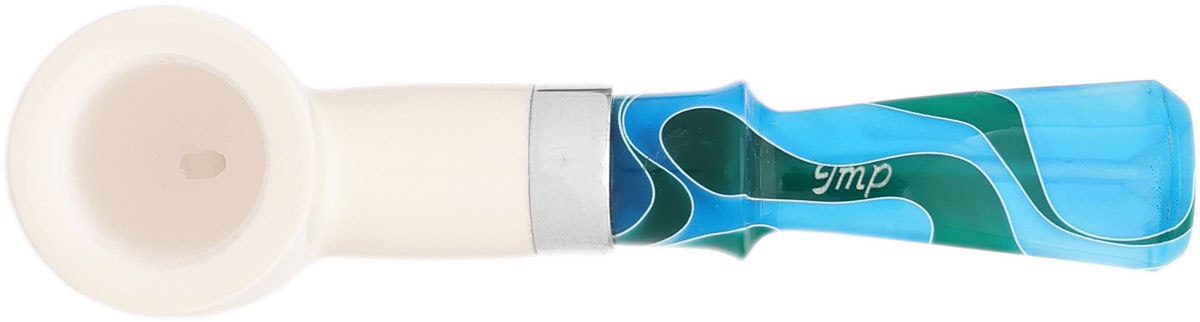 I.M.P. Meerschaum Smooth Poker with Silver (with Churchwarden Stem and Case)