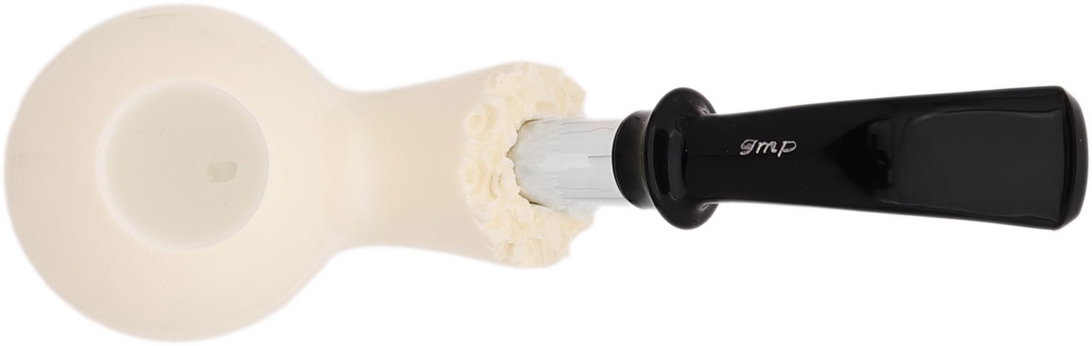 I.M.P. Meerschaum Smooth Bent Apple with Silver (with Case)