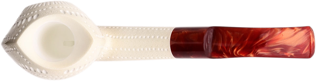 I.M.P. Meerschaum Lattice Blowfish (with Case)