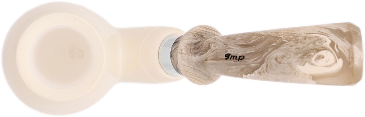 I.M.P. Meerschaum Smooth Bent Egg (with Case and Churchwarden Stem)