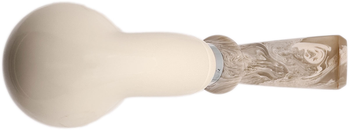 I.M.P. Meerschaum Smooth Bent Egg (with Case and Churchwarden Stem)