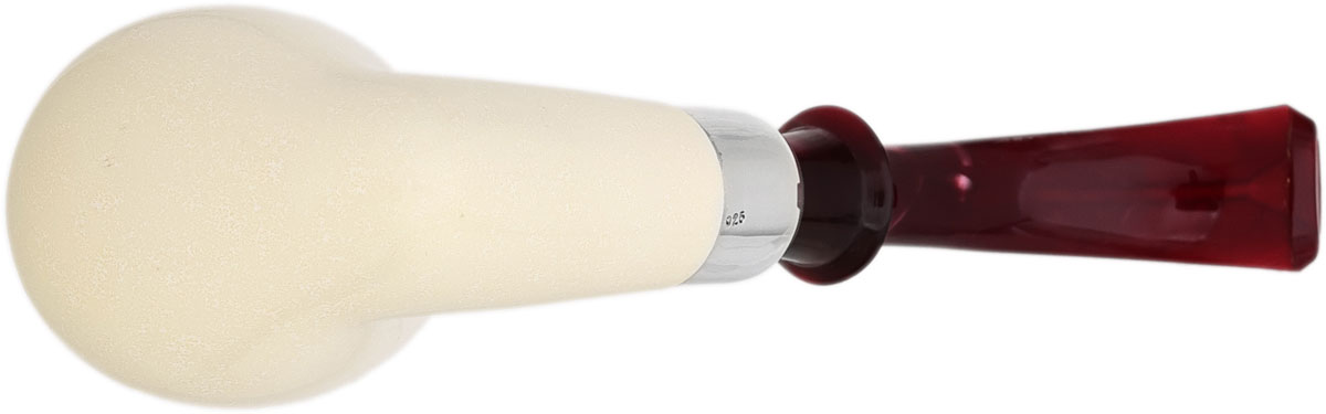 I.M.P. Meerschaum Smooth Oom Paul with Silver (with Case)