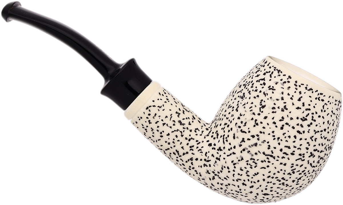 I.M.P. Meerschaum Rusticated Bent Apple (with Case)