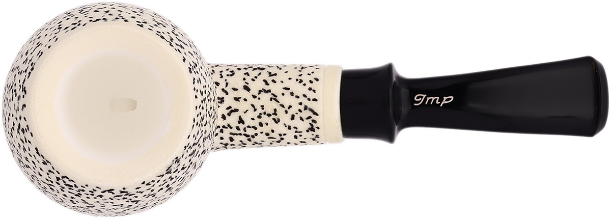 I.M.P. Meerschaum Rusticated Bent Apple (with Case)
