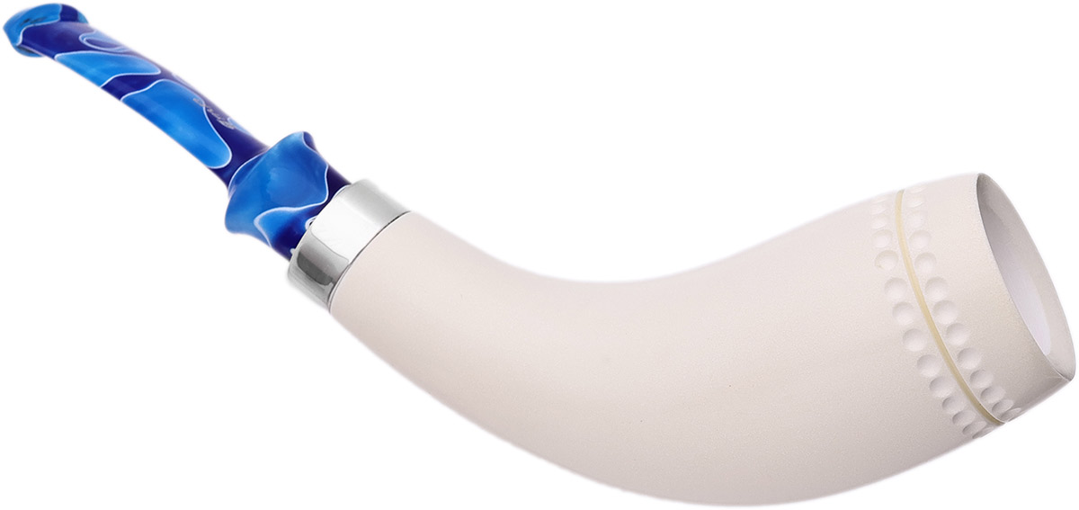 I.M.P. Meerschaum Spot Carved Horn (with Case and Tamper)