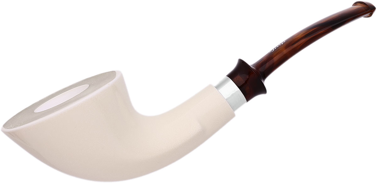 I.M.P. Meerschaum Smooth Bent Dublin (with Case)