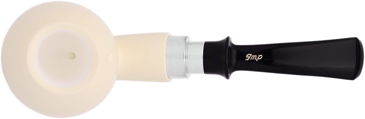I.M.P. Meerschaum Smooth Bent Apple with Silver (with Case)