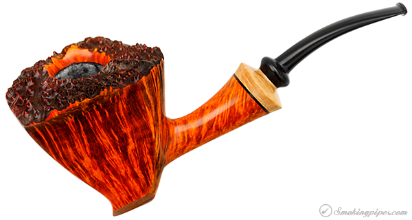 Smooth Freehand with Maple Burl Tobacco Pipe