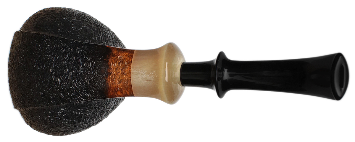 Lasse Skovgaard Sandblasted Oversized Bent Brandy with Horn