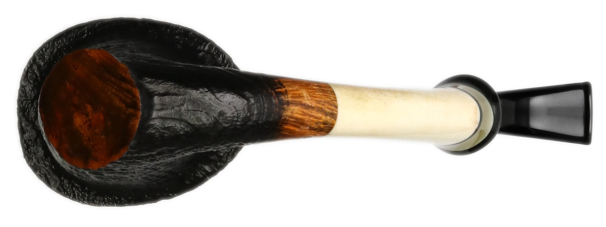 Lasse Skovgaard Sandblasted Mushroom Sitter with Bone and Horn