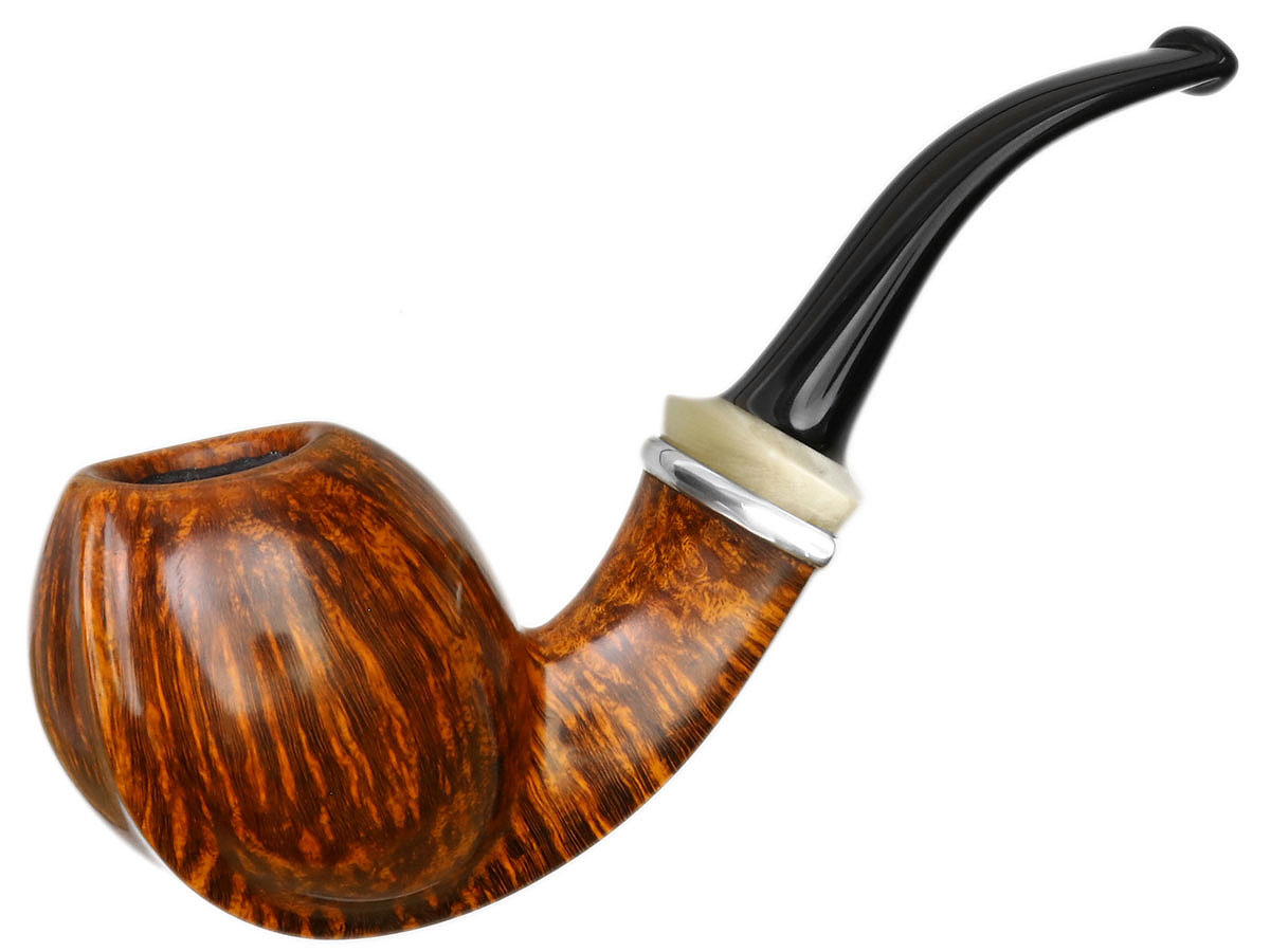 Lasse Skovgaard Smooth Bent Apple with Silver and Horn (Lion)