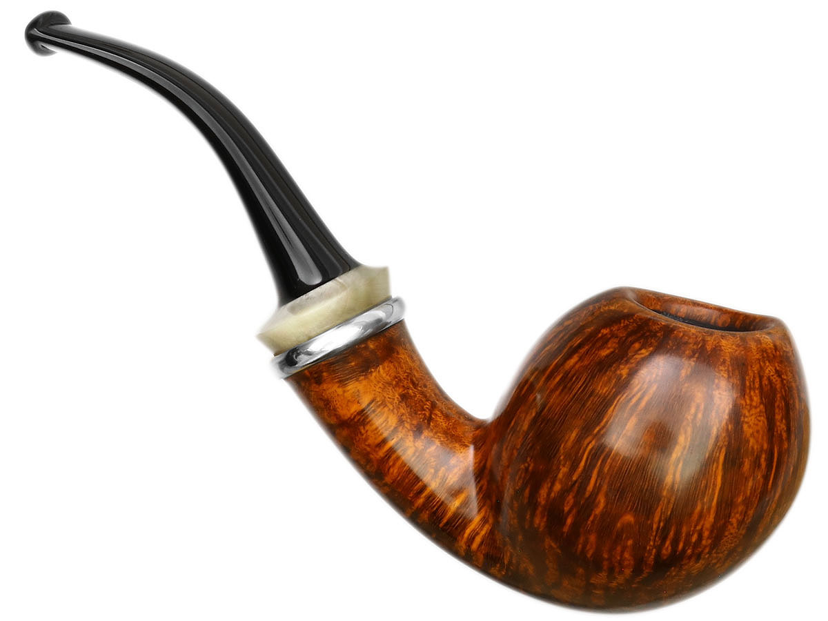 Lasse Skovgaard Smooth Bent Apple with Silver and Horn (Lion)
