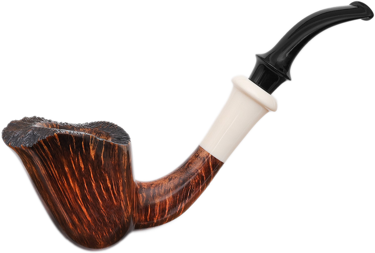 Lasse Skovgaard Smooth Freehand Bent Dublin with Ivorite (Lion)