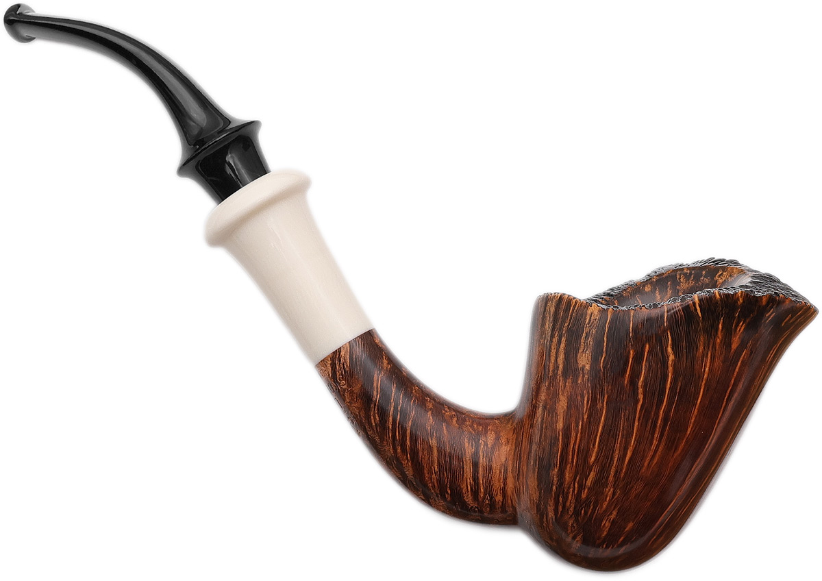 Lasse Skovgaard Smooth Freehand Bent Dublin with Ivorite (Lion)