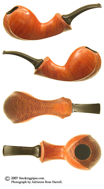 Benni Jorgensen Partially Sandblasted Freehand Egg (Swan)