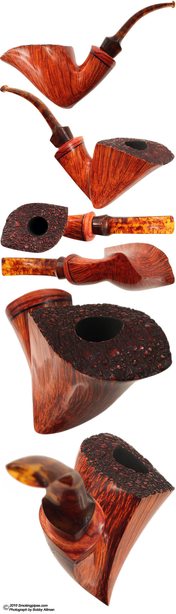 Benni Jorgensen Smooth Freehand Bent Dublin with Rosewood (Swan)