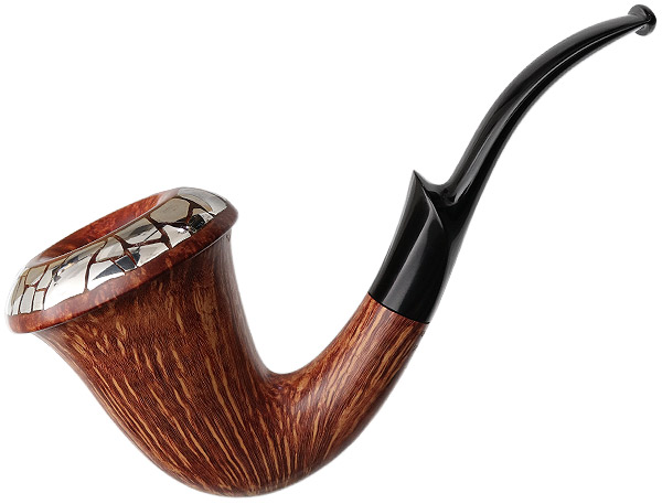 Benni Jorgensen Smooth Calabash with Silver (Swan)