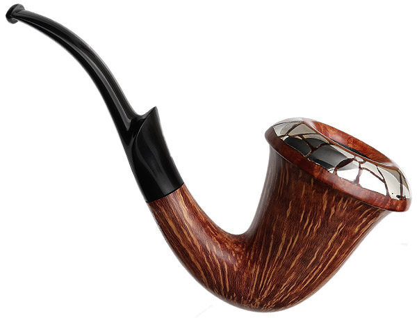 Benni Jorgensen Smooth Calabash with Silver (Swan)