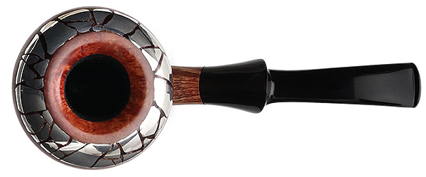 Benni Jorgensen Smooth Calabash with Silver (Swan)