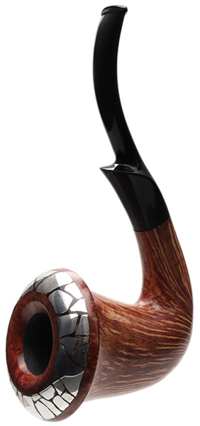 Benni Jorgensen Smooth Calabash with Silver (Swan)