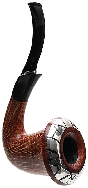 Benni Jorgensen Smooth Calabash with Silver (Swan)