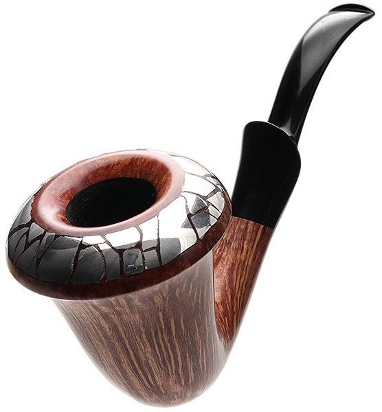Benni Jorgensen Smooth Calabash with Silver (Swan)