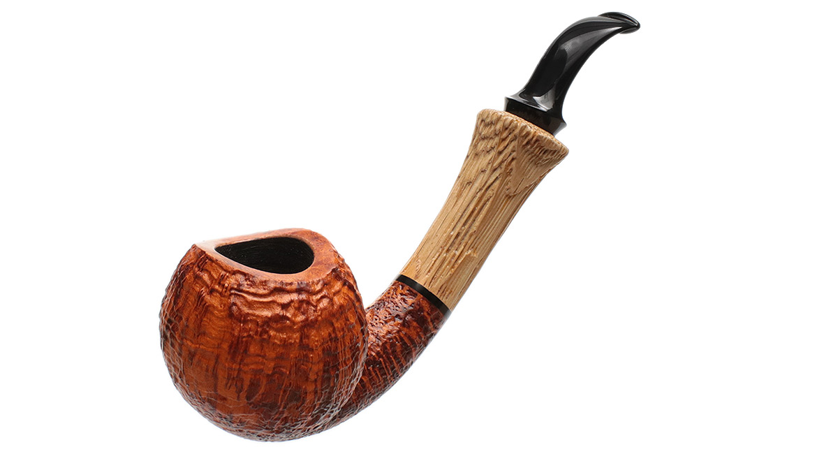 Benni Jorgensen Sandblasted Bent Apple with Oak (40th Anniversary)