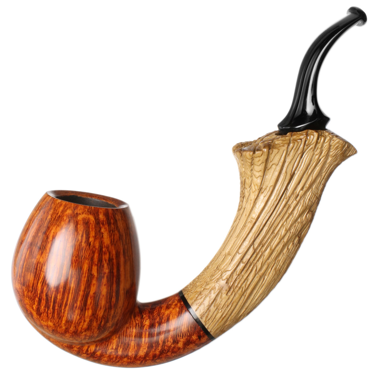 Benni Jorgensen Smooth Bent Egg with Oak (Swan)