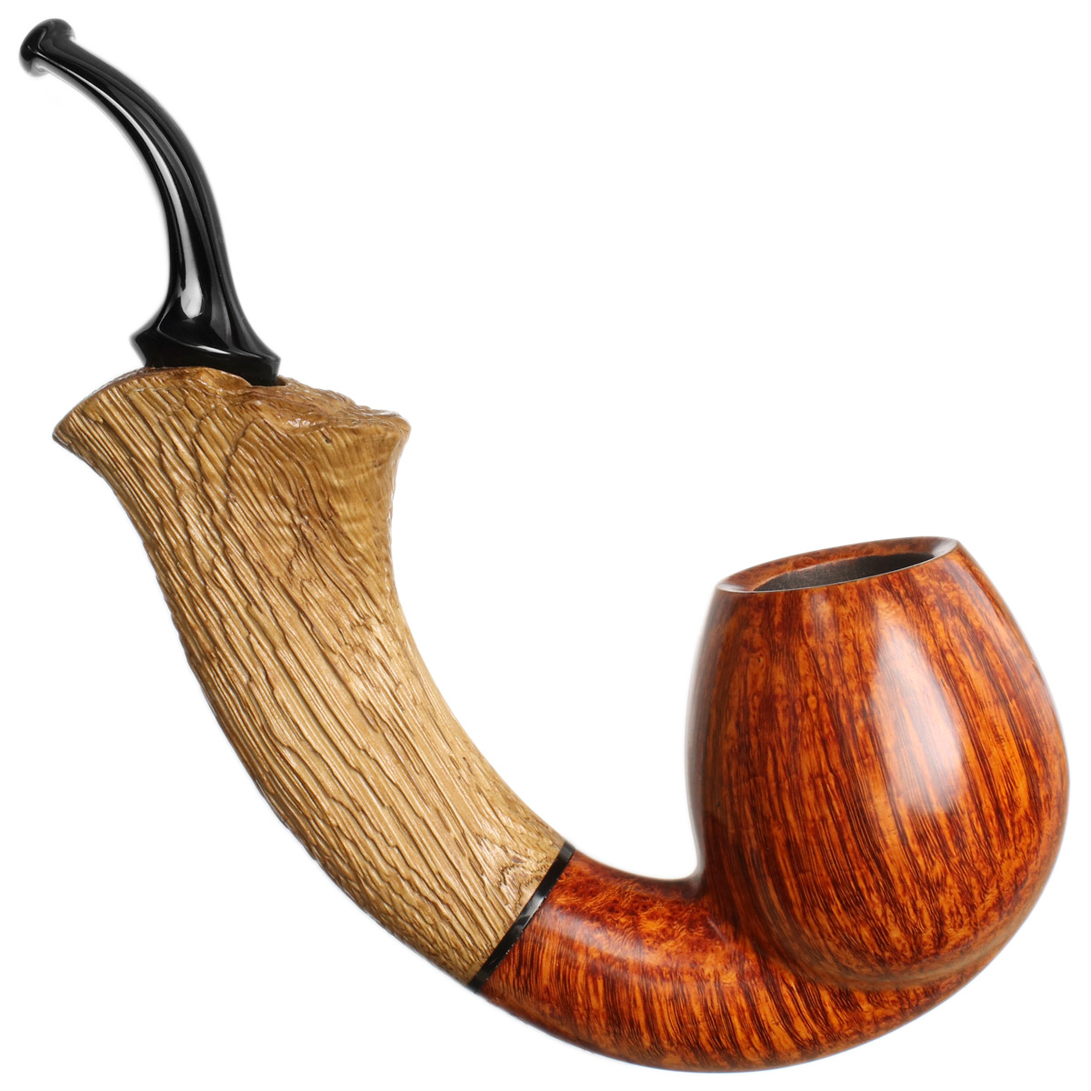 Benni Jorgensen Smooth Bent Egg with Oak (Swan)