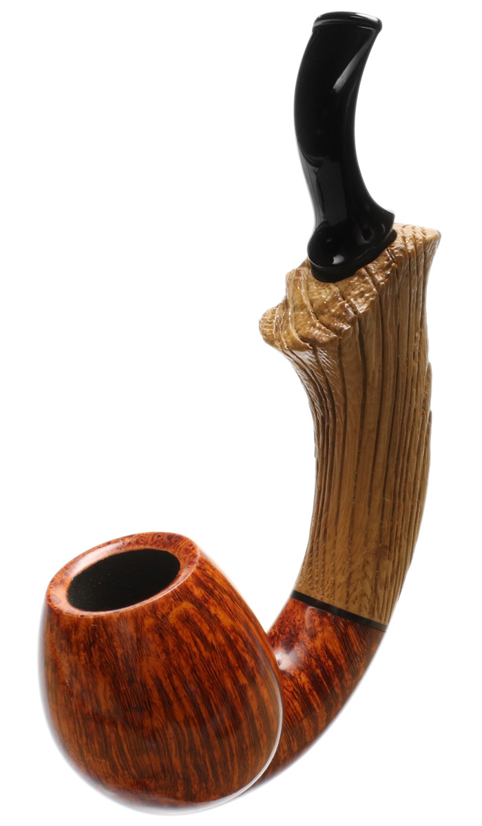 Benni Jorgensen Smooth Bent Egg with Oak (Swan)