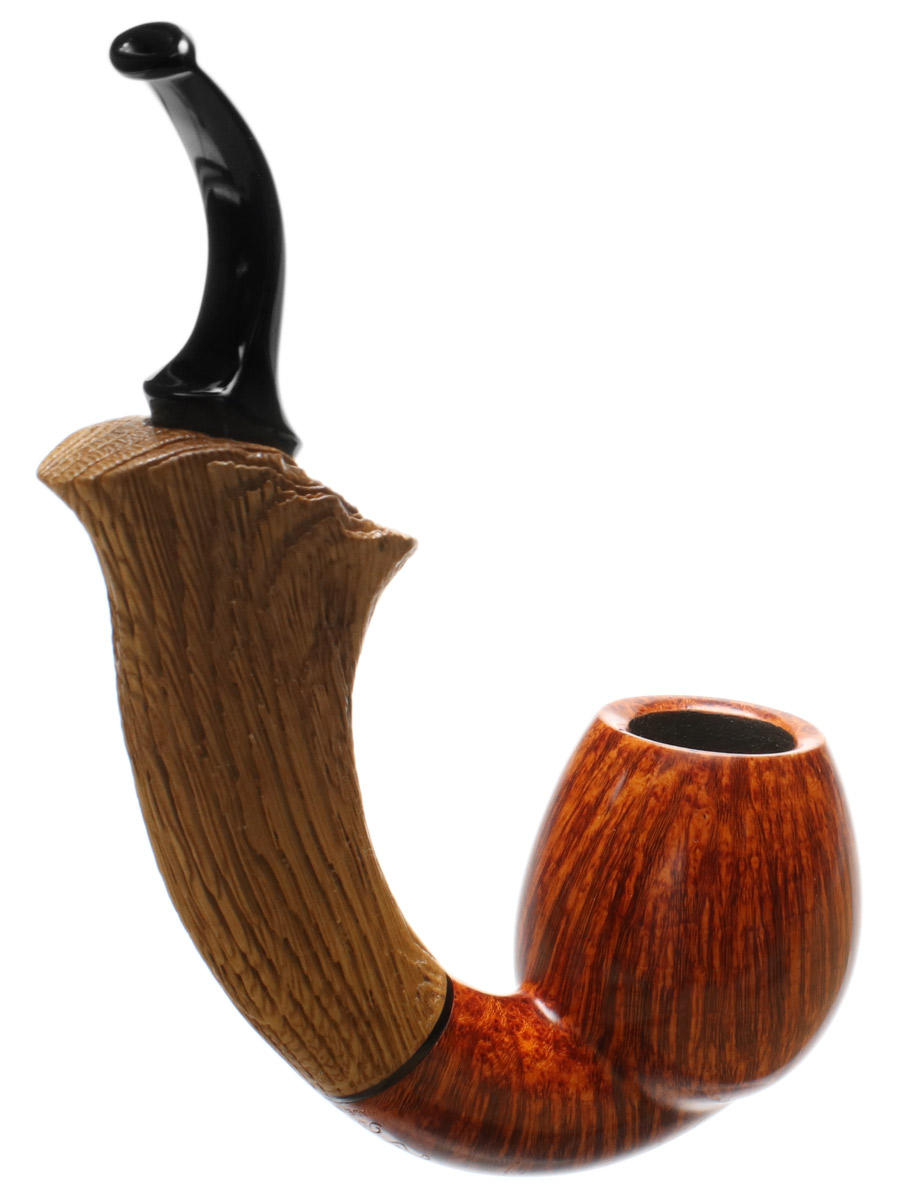 Benni Jorgensen Smooth Bent Egg with Oak (Swan)
