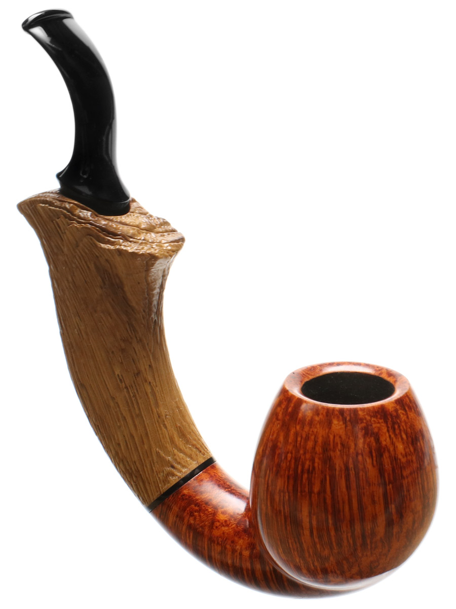 Benni Jorgensen Smooth Bent Egg with Oak (Swan)