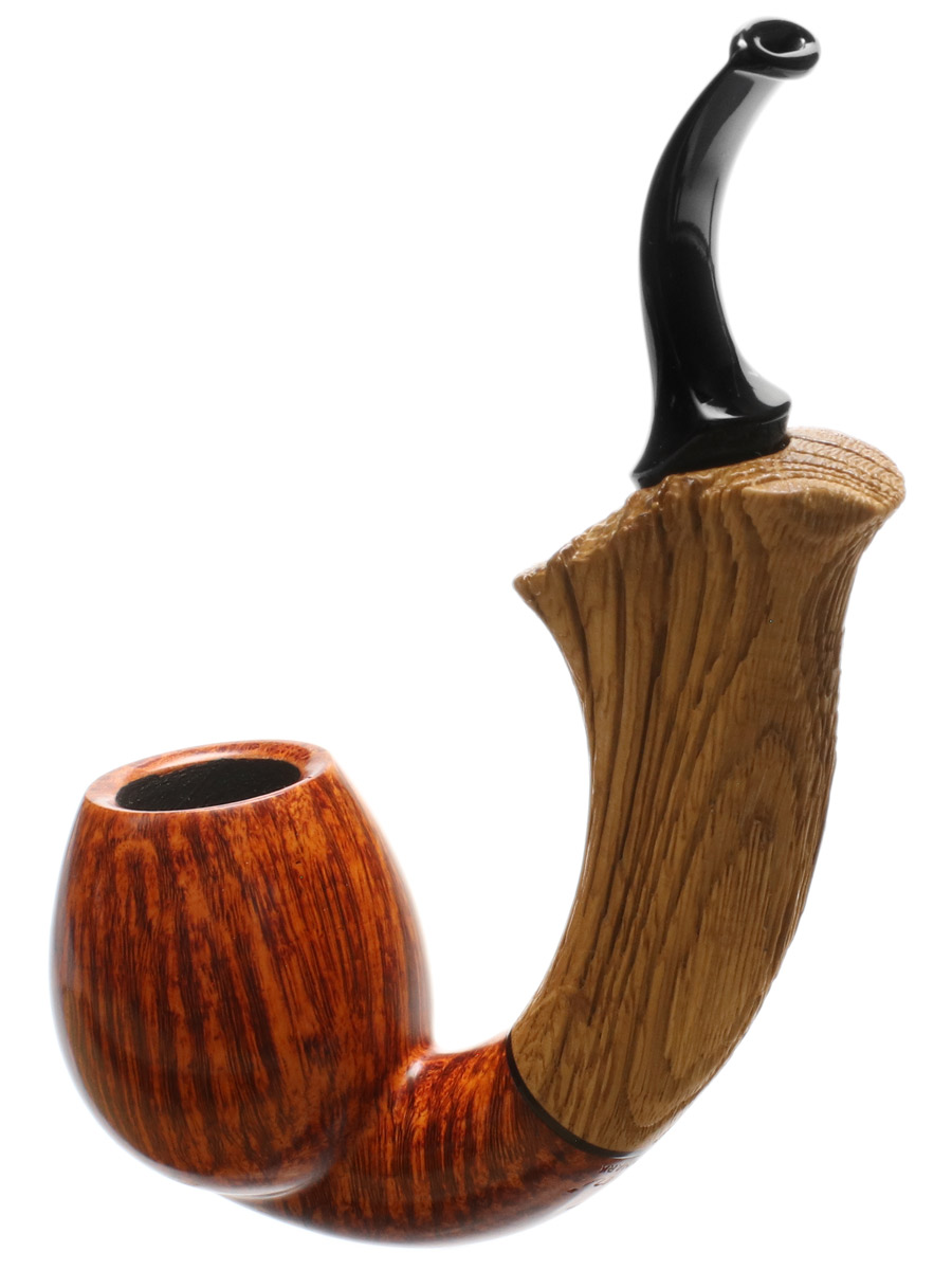Benni Jorgensen Smooth Bent Egg with Oak (Swan)