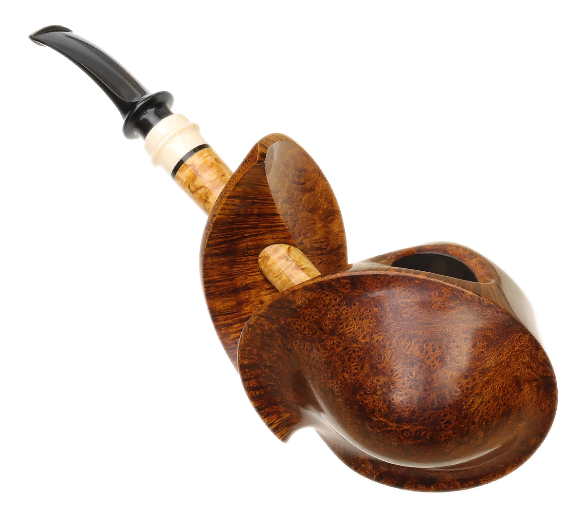 Alex Florov Smooth Pierced Fish with Ivorite (Slonim)