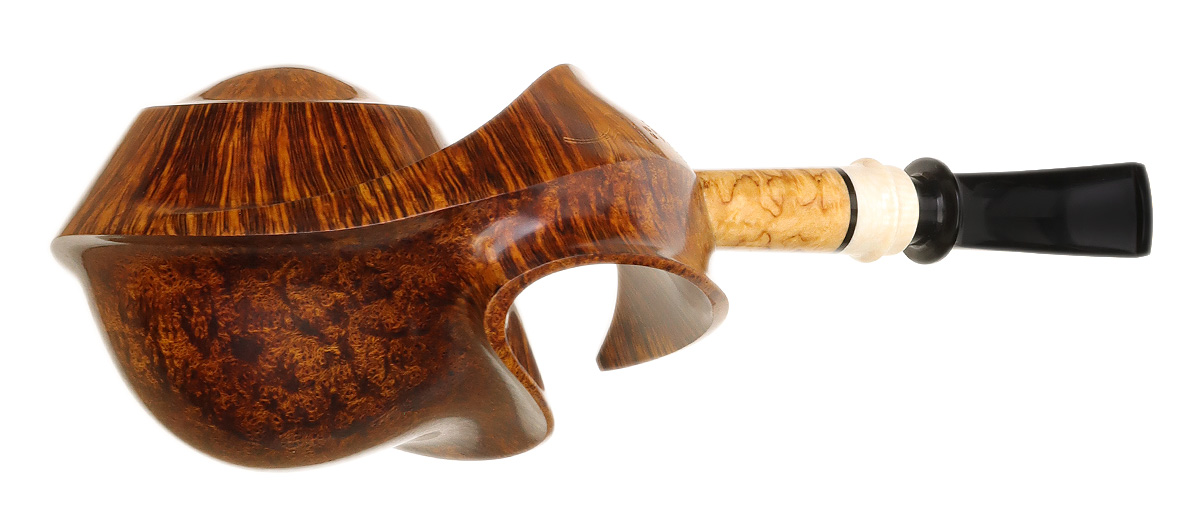 Alex Florov Smooth Pierced Fish with Ivorite (Slonim)