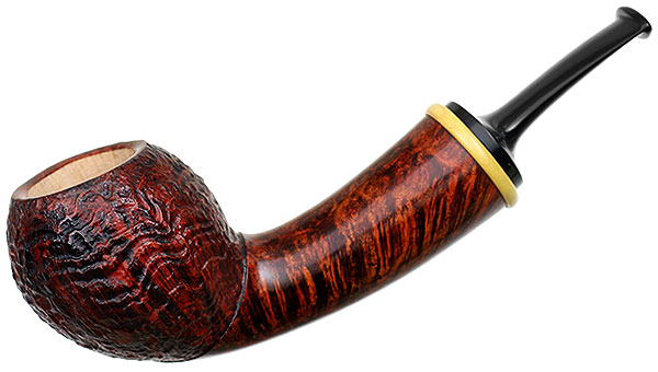 Gregor Lobnik Partially Sandblasted Bent Egg with Boxwood