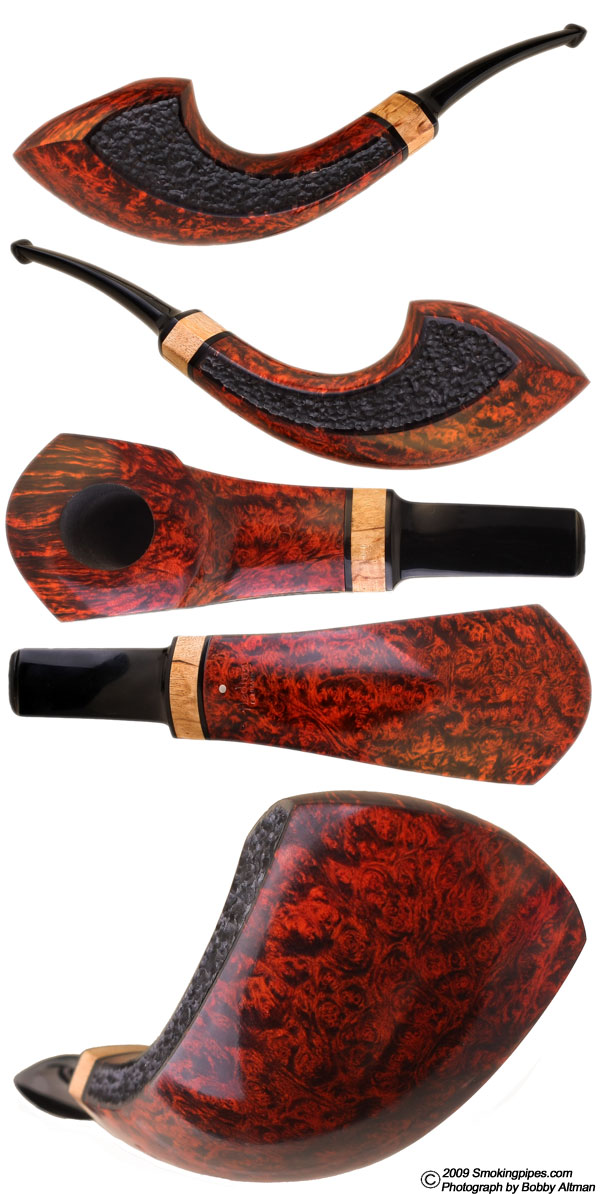 Peter Heding Partially Rusticated Horn (Silver)