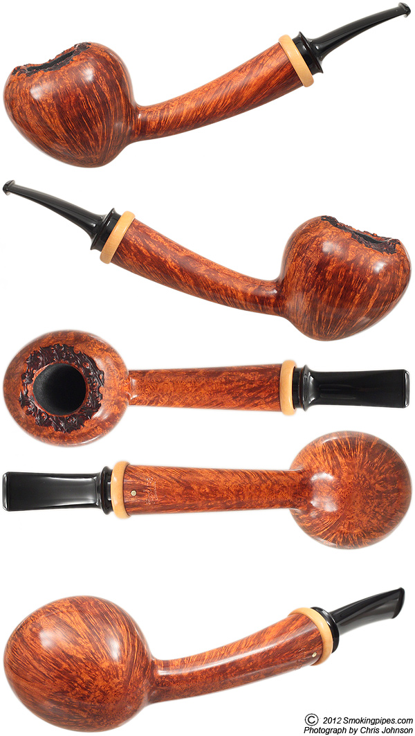 Peter Heding Smooth Nut with Boxwood (Gold)